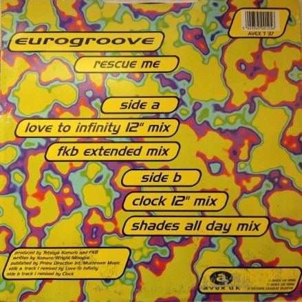 Eurogroove - Rescue Me | Avex UK (AVEX T 37) - 2