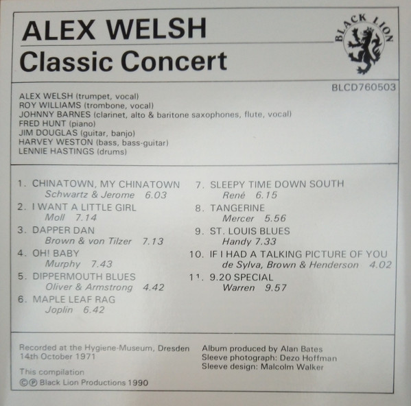 Alex Welsh - Classic Concert | Black Lion Records (BLCD760503) - 3