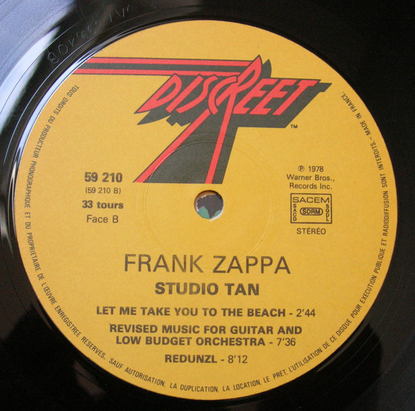 Frank Zappa - Studio Tan | Discreet (59210) - main