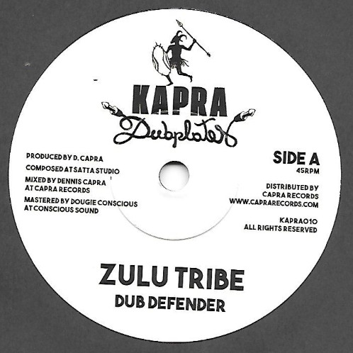Dub Defender / Dennis Capra - Zulu Tribe | Kapra Dubplates (KAPRA010) - main