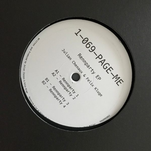 Julian Chenaux , Felix Kluge - Rennparty EP | 1-069-PAGE-ME (PAGEME002) - main Julian Chenaux , Felix Kluge - Rennparty EP | 1-069-PAGE-ME (PAGEME002) - main