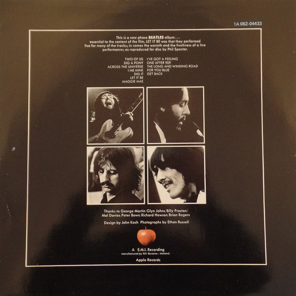 The Beatles - Let It Be | Apple Records (1A 062-04433 Y) - 2