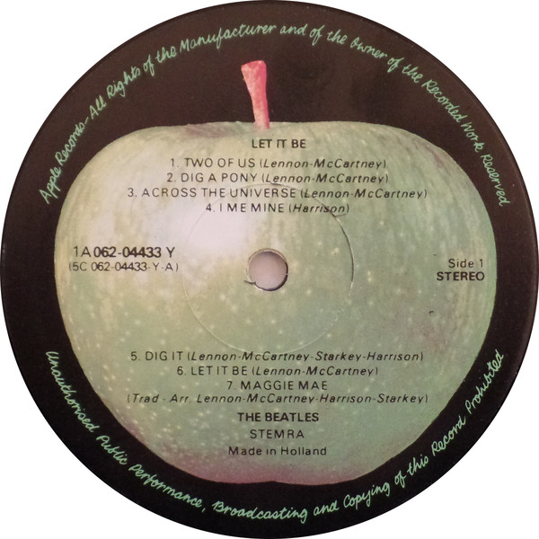 The Beatles - Let It Be | Apple Records (1A 062-04433 Y) - 3