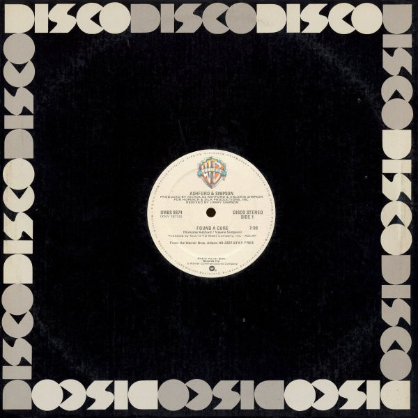 Ashford & Simpson - Found A Cure | Warner Bros. Records (DWBS 8874) - 3