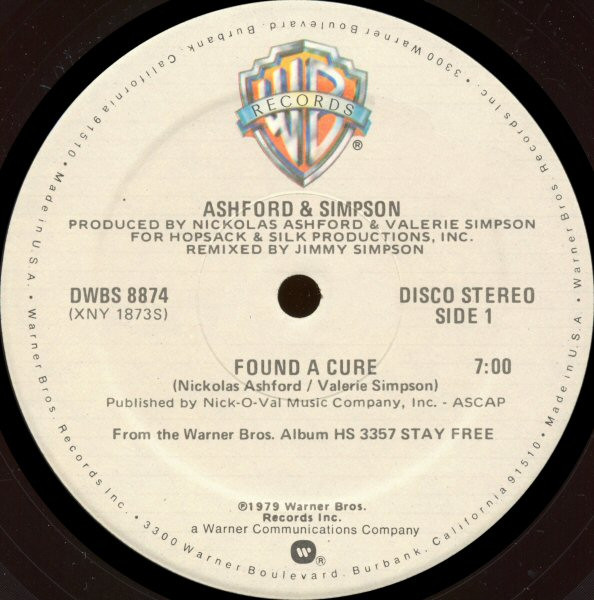 Ashford & Simpson - Found A Cure | Warner Bros. Records (DWBS 8874) - main