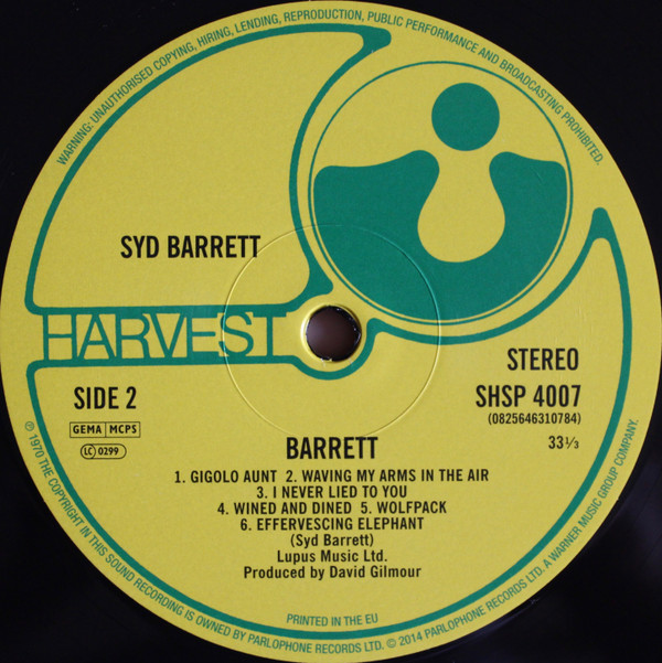 Syd Barrett - Barrett | Harvest (0825646310784) - 2
