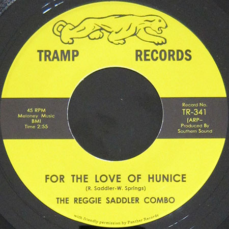 The Reggie Saddler Combo - Hear My Song / For The Love Of Hunice | Tramp Records (TR-341) - 2 The Reggie Saddler Combo - Hear My Song / For The Love Of Hunice | Tramp Records (TR-341) - 2