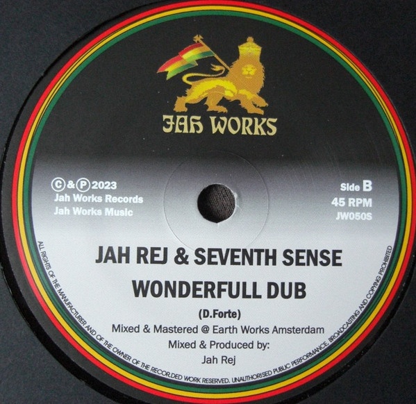 Jah Rej & Seventh Sense - Seventh Wonder / Wonderfull Dub | Jah Works (JW050S) - 2