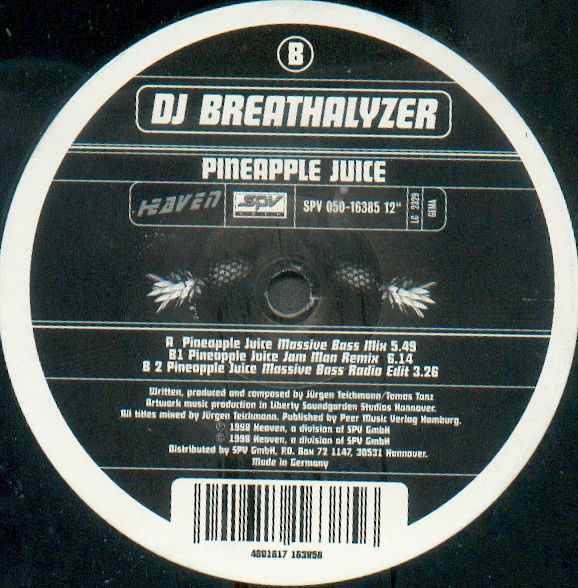 DJ Breathalyzer - Pineapple Juice | Heaven (SPV 050-16385)