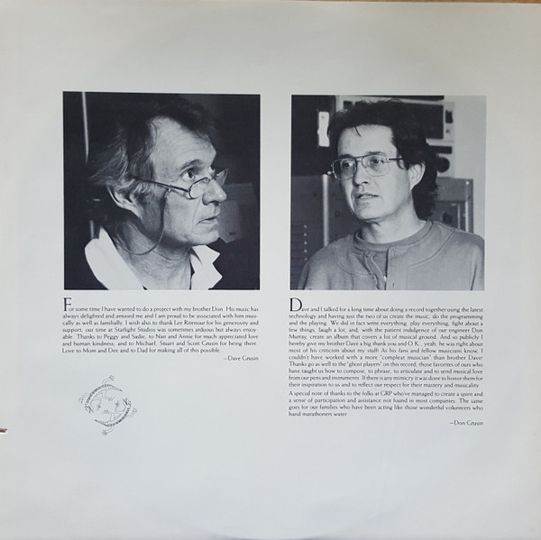 Dave Grusin And Don Grusin - Sticks And Stones | GRP (GR1051) - 3 Dave Grusin And Don Grusin - Sticks And Stones | GRP (GR1051) - 3
