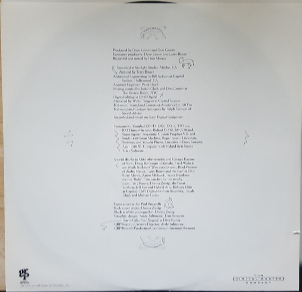 Dave Grusin And Don Grusin - Sticks And Stones | GRP (GR1051) - 4 Dave Grusin And Don Grusin - Sticks And Stones | GRP (GR1051) - 4