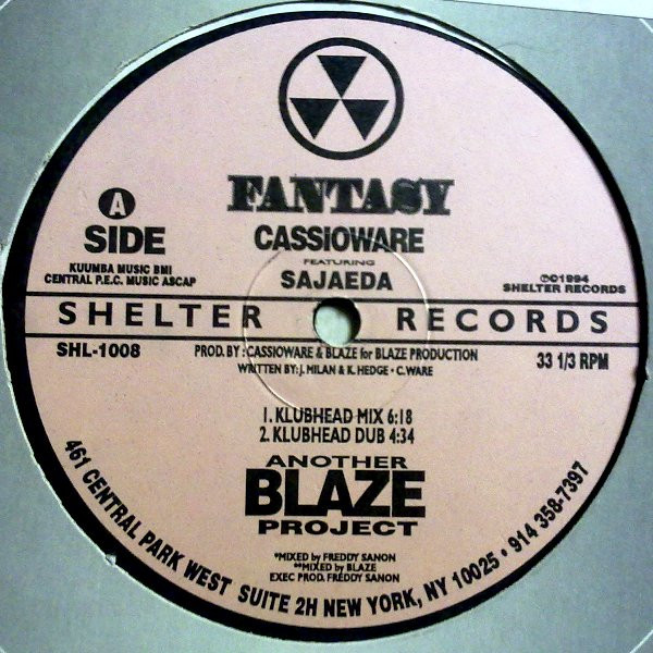 Cassio Ware Featuring Sajaeda - Fantasy | Shelter Records (SHL-1008) - 4 Cassio Ware Featuring Sajaeda - Fantasy | Shelter Records (SHL-1008) - 4
