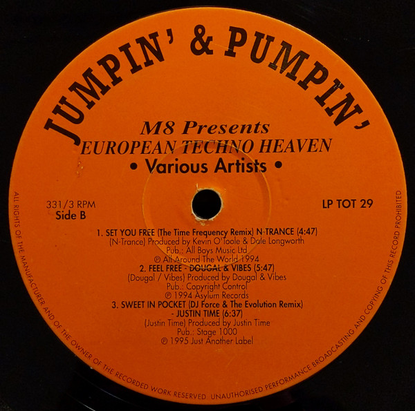 Various - M8 Presents European Techno Heaven | Jumpin' & Pumpin' (LP TOT 29) - 3