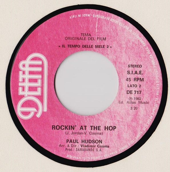 Cook Da Books / Paul Hudson - Your Eyes / Rockin' At The Hop | Delta (DE 717) - 4