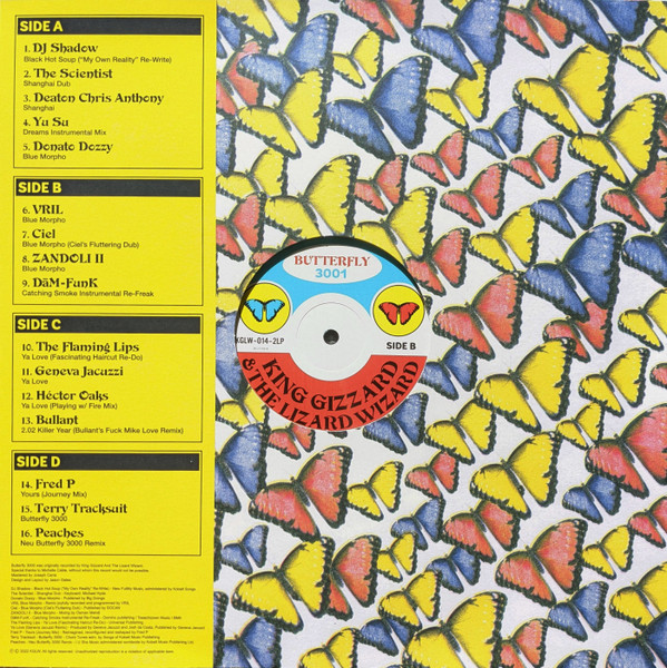 King Gizzard And The Lizard Wizard - Butterfly 3001 | Not On Label (King Gizzard And The Lizard Wizard Self-released) (KGLW-014-2LP) - 2