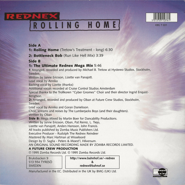 Rednex - Rolling Home | Internal Affairs Recording Co. (KGB T 031) - 2