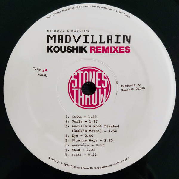 Madvillain - Koushik Remixes | Stones Throw Records (STH2103)