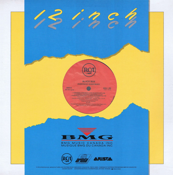 Black Box - Everybody Everybody (12") [Vinyl] | RCA (2628-1-RD) - 2