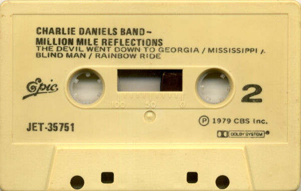 The Charlie Daniels Band - Million Mile Reflections | Epic (JET 35751) - 4