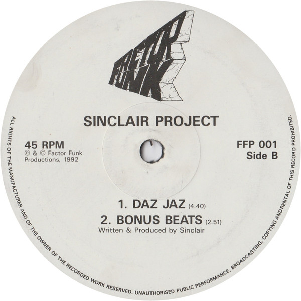 Sinclair Project - Paradiso-A-Disco | Factor Funk (FFP001)