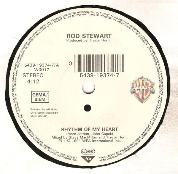 Rod Stewart - Rhythm Of My Heart | Warner Bros. Records (W 0017) - 2 Rod Stewart - Rhythm Of My Heart | Warner Bros. Records (W 0017) - 2