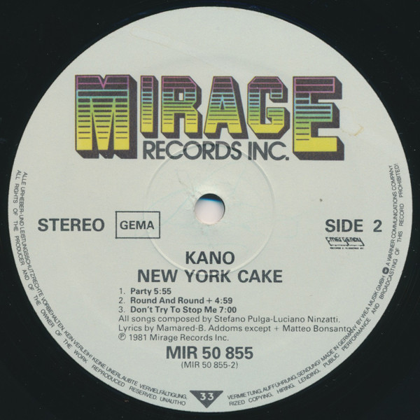 Kano - New York Cake | Mirage (MIR K 50 855) - 3