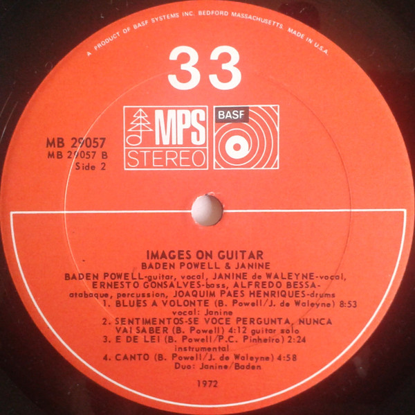 Baden Powell & Janine De Waleyne - Images On Guitar | MPS Records (MB-29057) - 4 Baden Powell & Janine De Waleyne - Images On Guitar | MPS Records (MB-29057) - 4