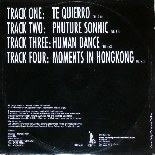 Intrance Feat. D-Sign - The Inofficial "All In One" EP Incl. "Te Quierro" | Sound Of Stuttgart (DMS 1201) - 2 Intrance Feat. D-Sign - The Inofficial "All In One" EP Incl. "Te Quierro" | Sound Of Stuttgart (DMS 1201) - 2
