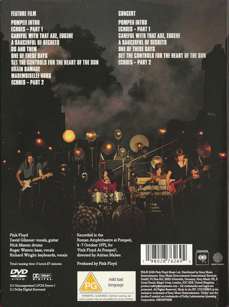 Pink Floyd - Pink Floyd At Pompeii MCMLXXII - DVD | Columbia (19802876269) - 4