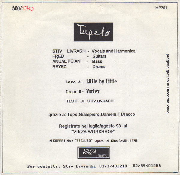 Tupelo - Little By Little | Vinza Records (MP701) - 2