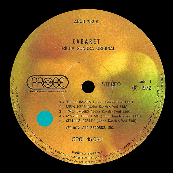 Various - Cabaret - Original Soundtrack Recording | Probe (SPOL-15.030) - 2