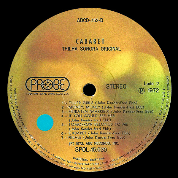 Various - Cabaret - Original Soundtrack Recording | Probe (SPOL-15.030) - 3