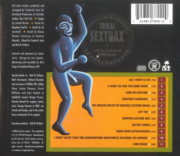 Fred Jorio Presents Sextravaganza - Tribal Sextrax - A Collection Of Underground Tribal House | TRIBAL America (72438 27802 29) - 2