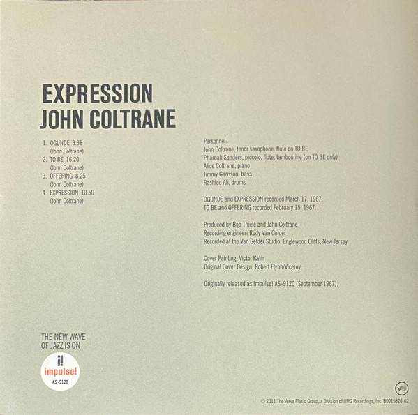 John Coltrane - Expression | Impulse! (B0015826-02) - 4
