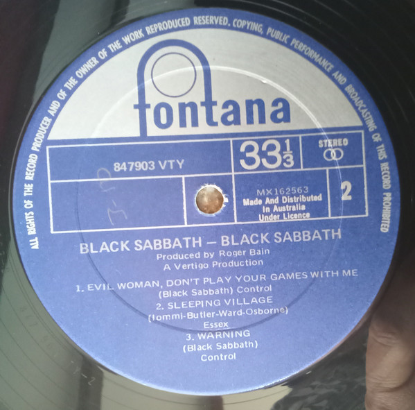 Black Sabbath - Black Sabbath | Fontana (847903 VTY) - 4 Black Sabbath - Black Sabbath | Fontana (847903 VTY) - 4