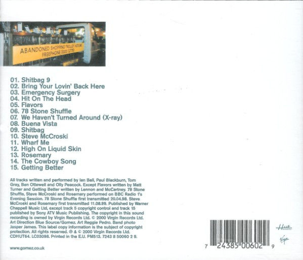 Gomez - Abandoned Shopping Trolley Hotline | Hut Recordings (CDHUT64) - 3 Gomez - Abandoned Shopping Trolley Hotline | Hut Recordings (CDHUT64) - 3