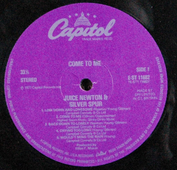Juice Newton & Silver Spur - Come To Me | Capitol Records (E-ST 11682) - 3 Juice Newton & Silver Spur - Come To Me | Capitol Records (E-ST 11682) - 3