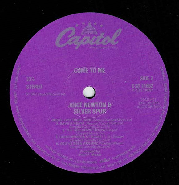 Juice Newton & Silver Spur - Come To Me | Capitol Records (E-ST 11682) - 4 Juice Newton & Silver Spur - Come To Me | Capitol Records (E-ST 11682) - 4