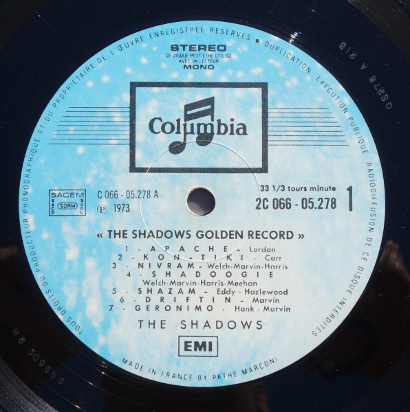 The Shadows - Golden Record | Columbia (2C 066-05278) - 2