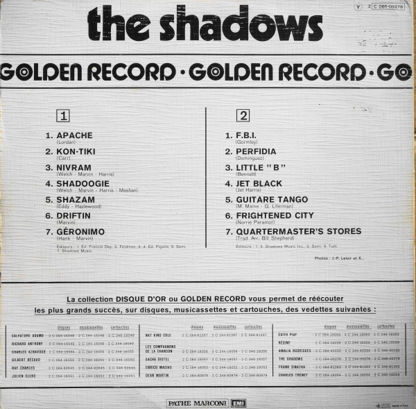 The Shadows - Golden Record | Columbia (2C 066-05278) - main