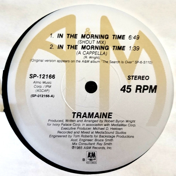 Tramaine - In The Morning Time | A&M Records (SP-12166) - 2