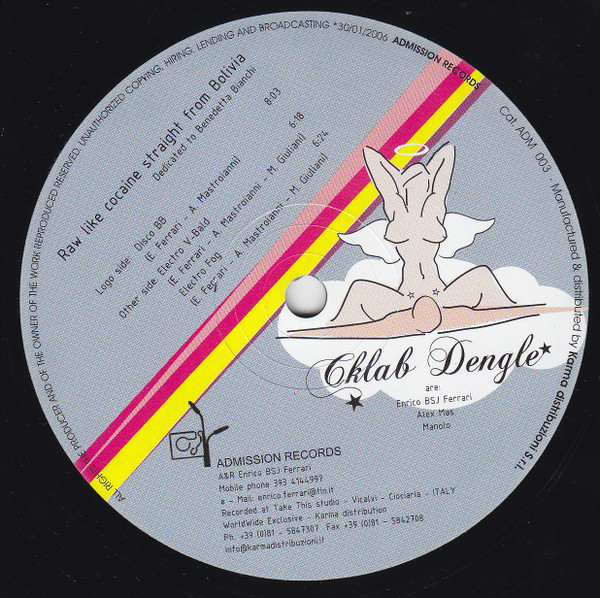 Cklab Dengle - Raw Like Cocaine Straight From Bolivia | Admission Records (ADM003) - 4