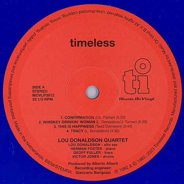 Lou Donaldson Quartet Featuring Herman Foster - 'Forgotten Man' | Music On Vinyl (MOVLP3612) - 4 Lou Donaldson Quartet Featuring Herman Foster - 'Forgotten Man' | Music On Vinyl (MOVLP3612) - 4