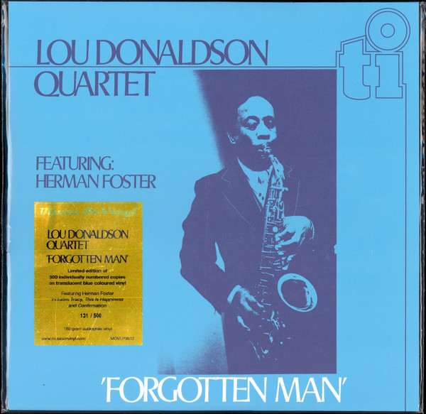 Lou Donaldson Quartet Featuring Herman Foster - 'Forgotten Man' | Music On Vinyl (MOVLP3612) - main Lou Donaldson Quartet Featuring Herman Foster - 'Forgotten Man' | Music On Vinyl (MOVLP3612) - main