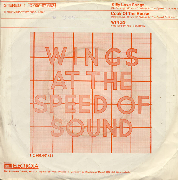 Wings - Silly Love Songs | Capitol Records (1C 006-97 683) - 2 Wings - Silly Love Songs | Capitol Records (1C 006-97 683) - 2