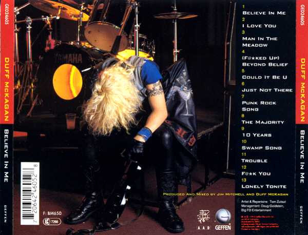 Duff McKagan - Believe In Me | Geffen Records (GED24605) - 2