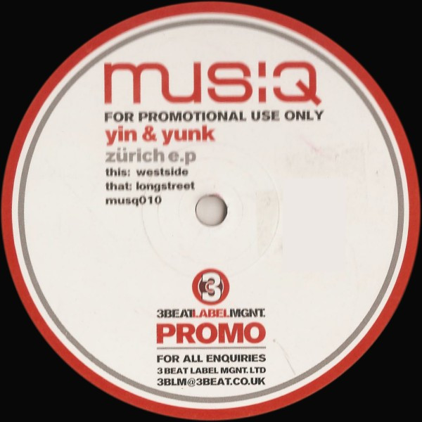 Yin And Yunk - Zürich EP | Musiq (musq010) - main
