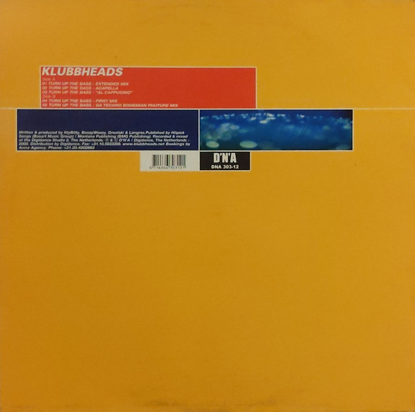 Klubbheads - Turn Up The Bass | D'N'A (DNA 303-12) - 2