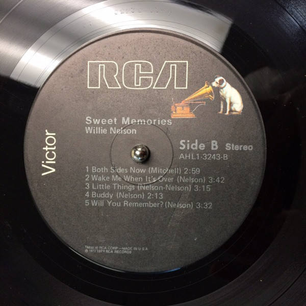 Willie Nelson - Sweet Memories | RCA Victor (AHL1 3243) - 4