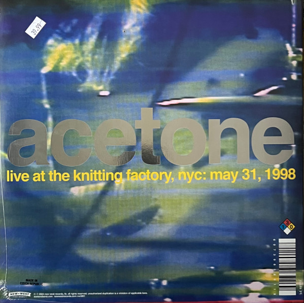 Acetone - I've Enjoyed As Much Of This As I Can Stand: Live At The Knitting Factory, NYC: May 31, 1998 | New West Records (nw5801) - 2 Acetone - I've Enjoyed As Much Of This As I Can Stand: Live At The Knitting Factory, NYC: May 31, 1998 | New West Records (nw5801) - 2